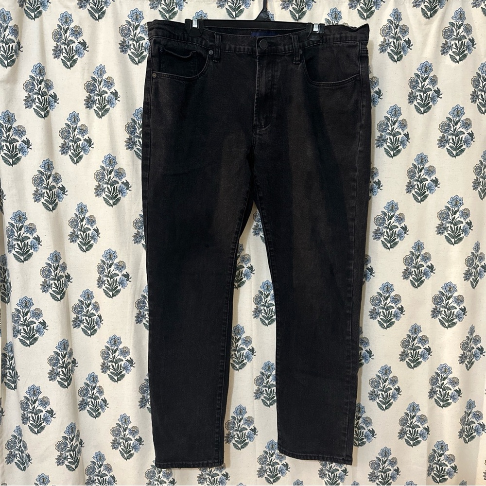 Articles Of Society Jeans Mens 38 x 30 Black Slim Dylan Cotton Stretch Denim